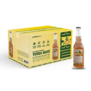 METE Ginger Sparkling Yerba Mate 24-Pack Carton UAE